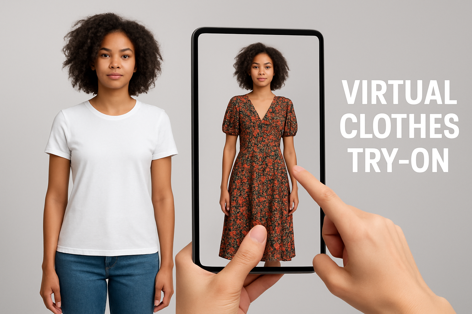 Virtual Clothes Try-On pipeline result preview